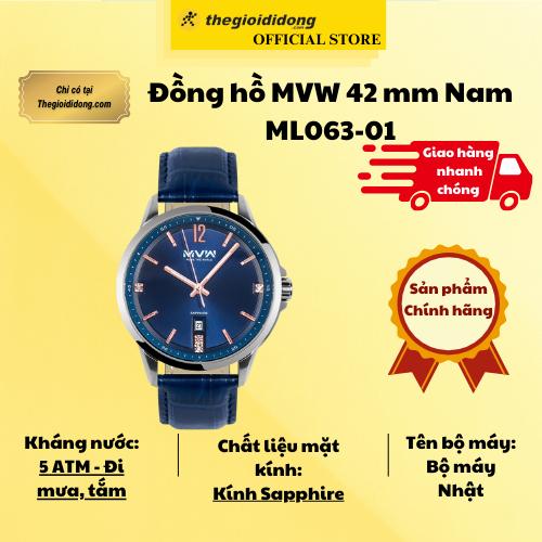 Đồng hồ MVW 42 mm Nam ML063-01 - Hàng Chính Hãng