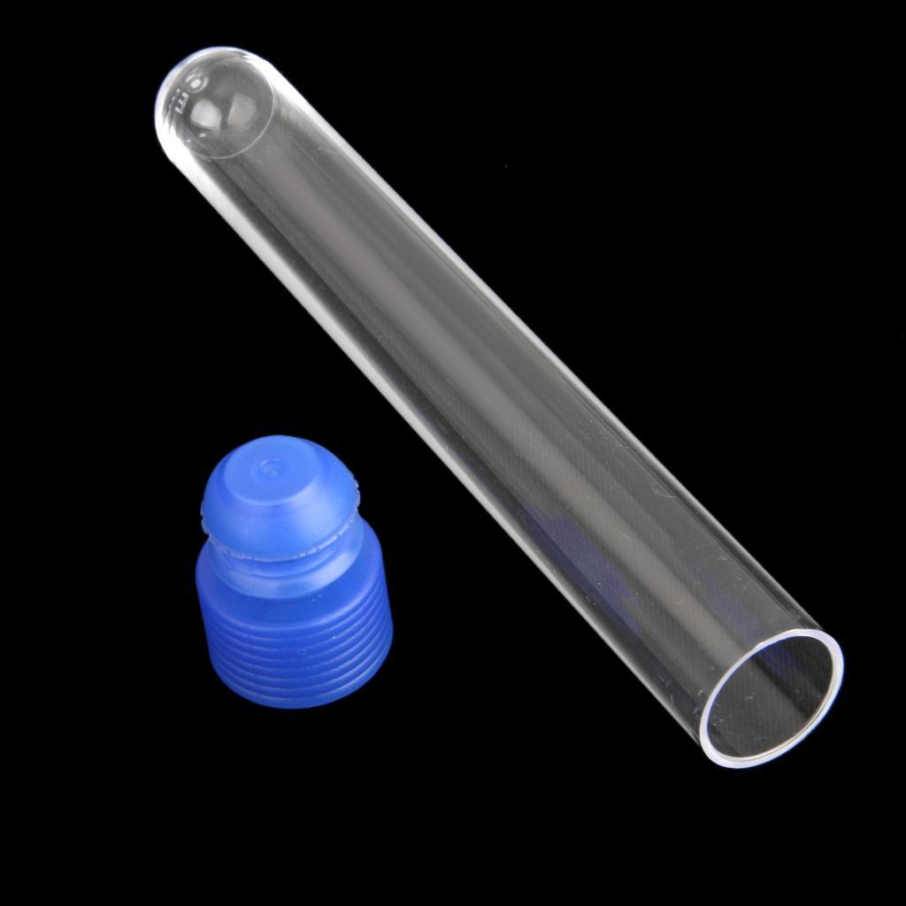 40 Tube - 15x100mm Clear Plastic Test Tube Set with Cap