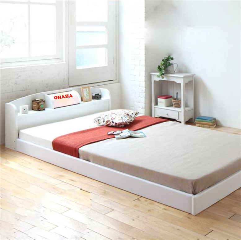 GIƯỜNG NGỦ CAO CẤP HMR LÕI XANH CHỐNG ẨM OHAHA JAPANESE STYLE - WHITE BED