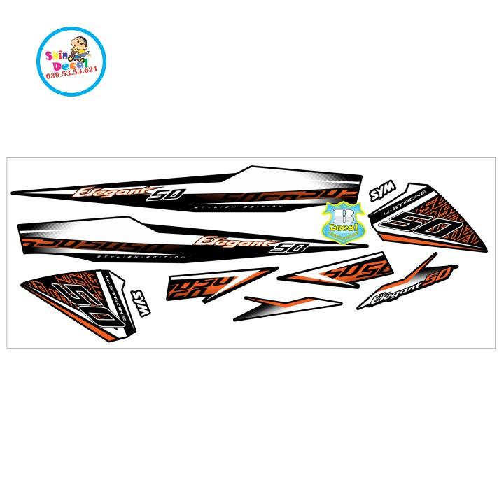 Tem rời elegant 50 2016 cam đen