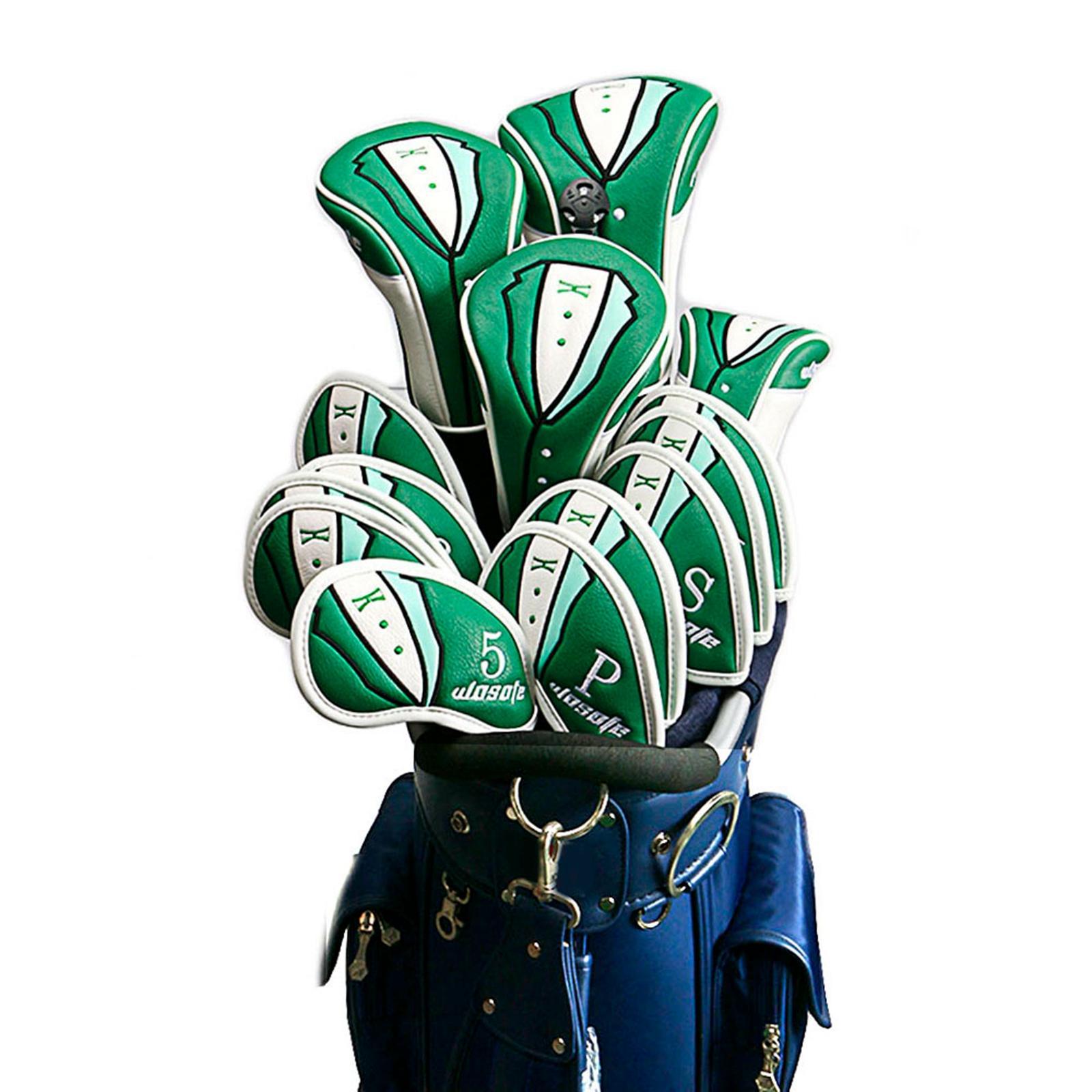 10x Premium Golf Iron Head Covers Set Golf Equipment for Golf Clubs Case Headcovers