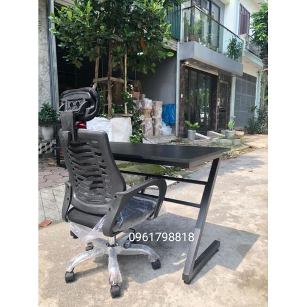 Combo bàn làm việc bàn học chân Z +ghế xoay tựa đầu