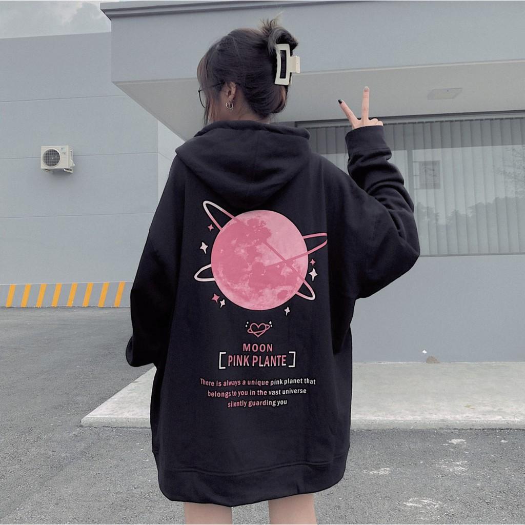 Áo Hoodie Unisex - Áo Khoác Nỉ Nam Nữ MOON 2 Màu Cực Hot - LP.STORE