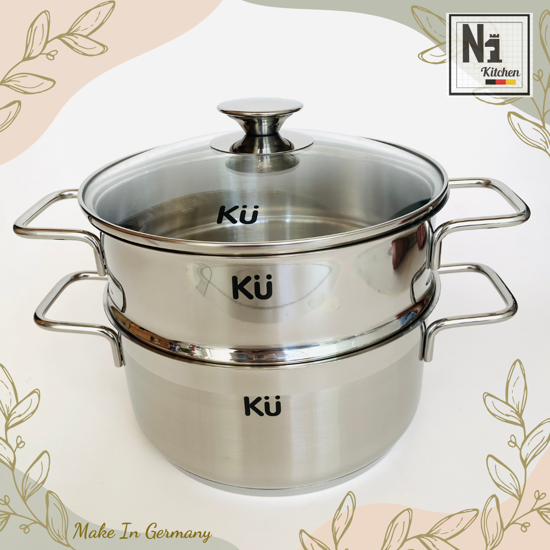 Bộ nồi inox KUCHEN, Hàn Quốc, Bảo hành: 10 năm – Set 5 nồi - Hàng Chính Hãng
