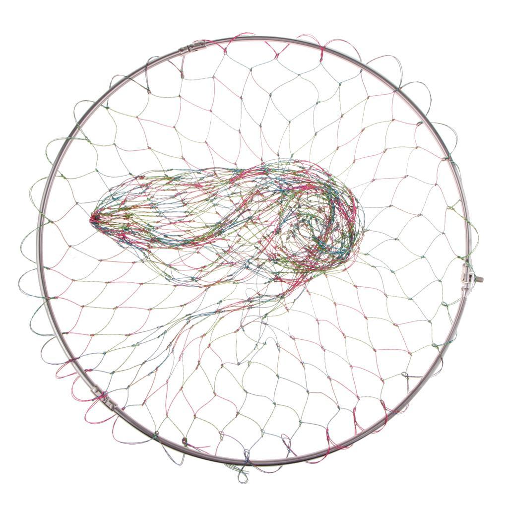 2pcs Colorful Mesh Fishing Net Carp Coarse Sea Game Fishing Landing Net Head