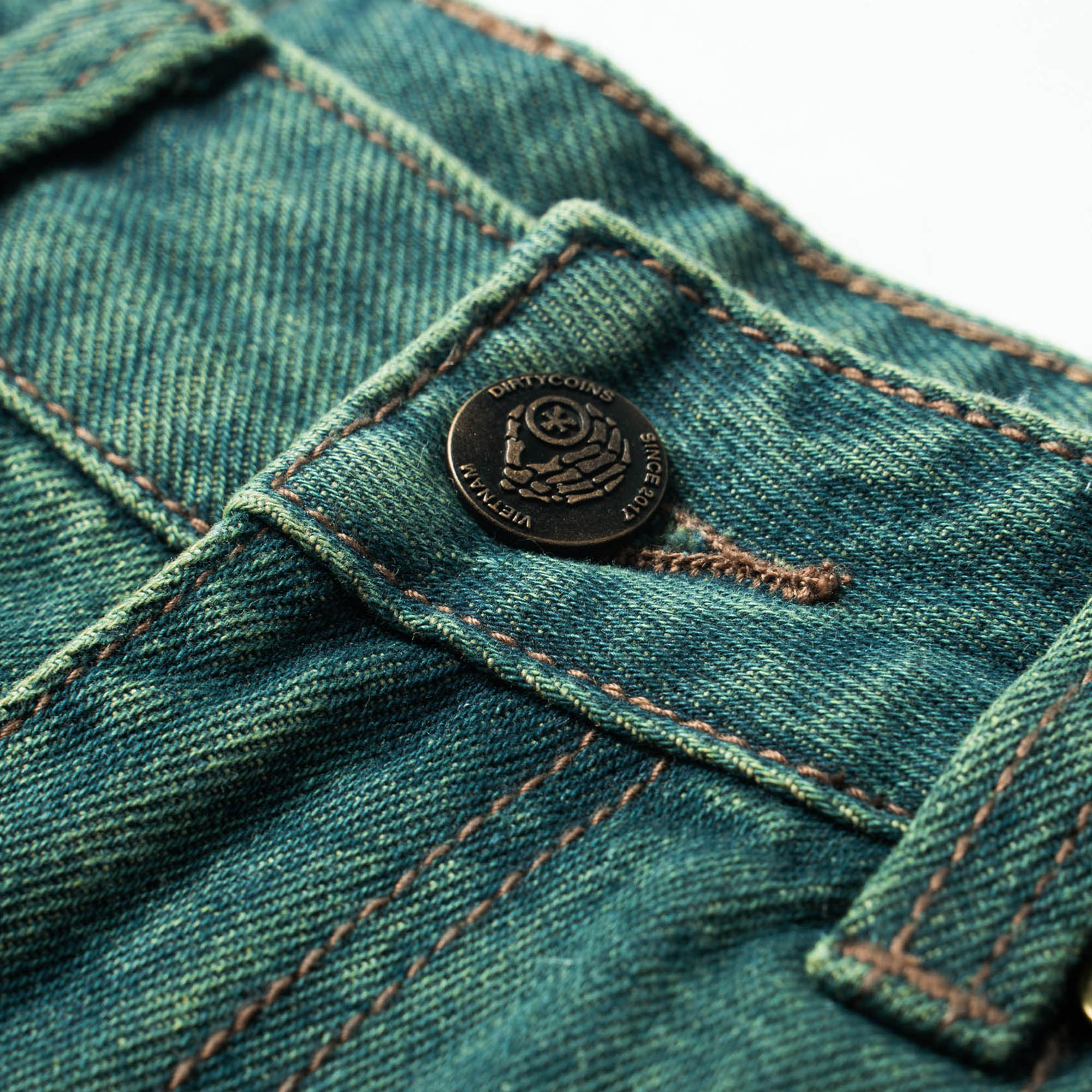 Quần DirtyCoins Baggy Jeans - Green Wash