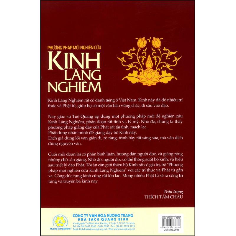 Phương Pháp Nghiên Cứu Kinh Lăng Nghiêm (Tái Bản)