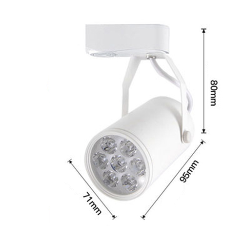 Combo3 đèn rọi ray vỏ trắng 7W ASHE + 1 ray 1 mét dùng cho trưng bày sản phẩm, chiếu rọi tranh