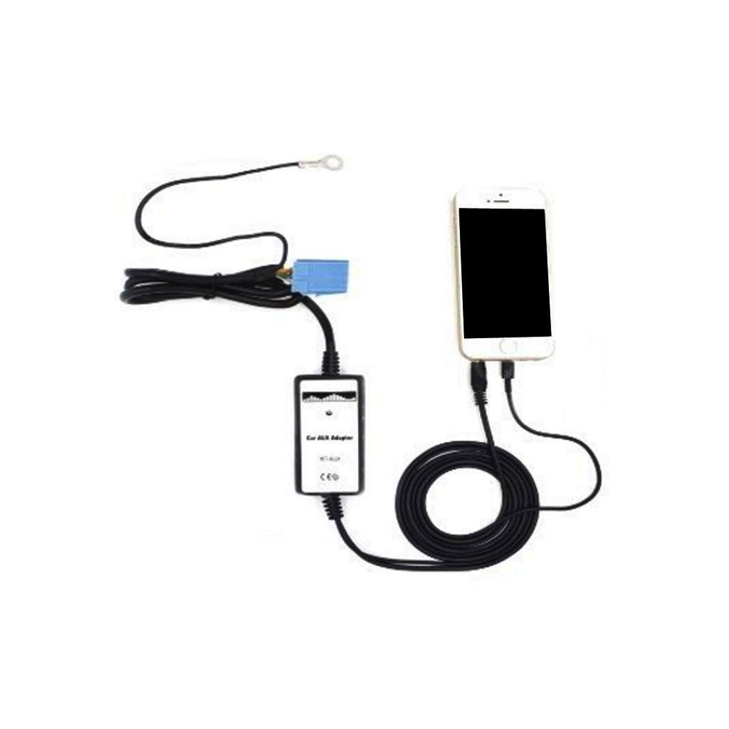 3.5mm Car Aux in Interface USB Cable MP3 Audio Adapter For Audi A2 A4 A8 VW