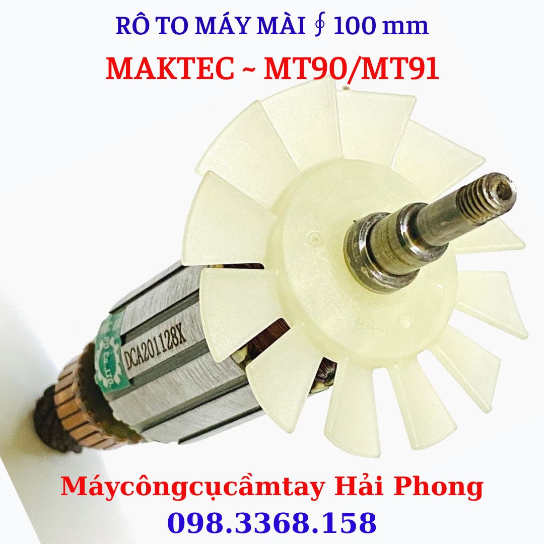 Rô to máy mài góc Mod. 'MT90' / 'MT91' dùng cho 'MAK.TEC' F100 mm ( 220V - 540W )