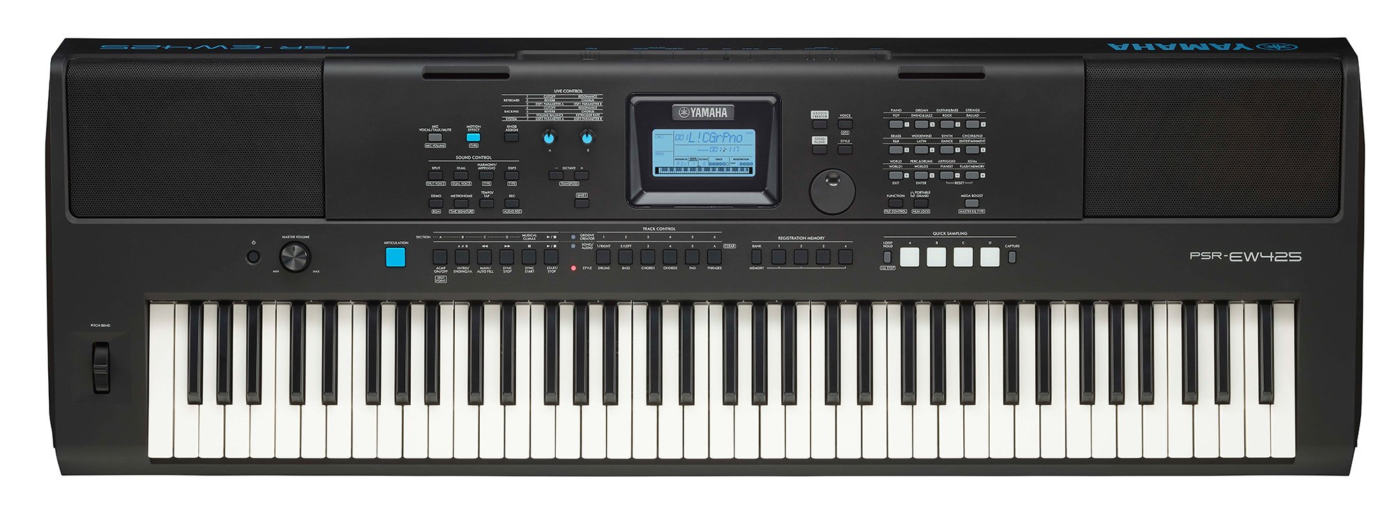 Đàn Organ điện tử/ Portable Keyboard - Yamaha PSR-EW425 (PSR EW425) - Màu đen - Hàng chính hãng