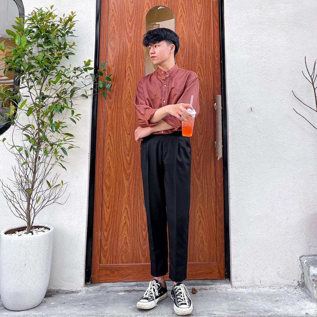 QUẦN TÂY NAM FORM HÀN QUỐC - SIDE TAB PANTS