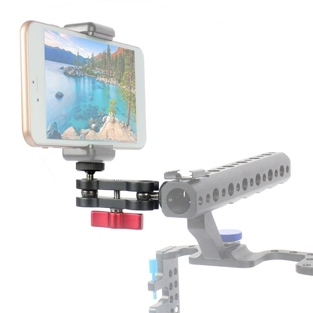 Đầu xoay 360 độ Anodisation Nhôm hợp kim cho Gimbal điện thoại Double Ballhead Mount 1/4 inch