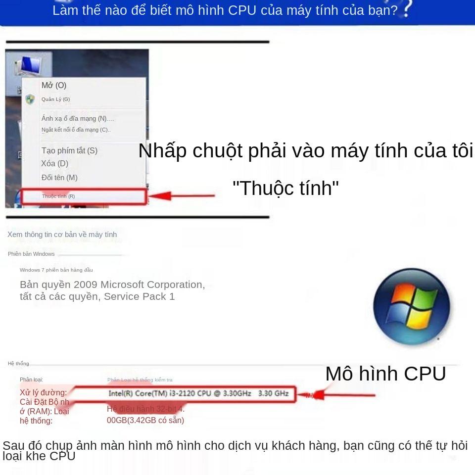 Âm thanh tản nhiệt và làm mát CPU Onda Quạt vi tính 1155AMD đa năng chính hãng i5 có ống