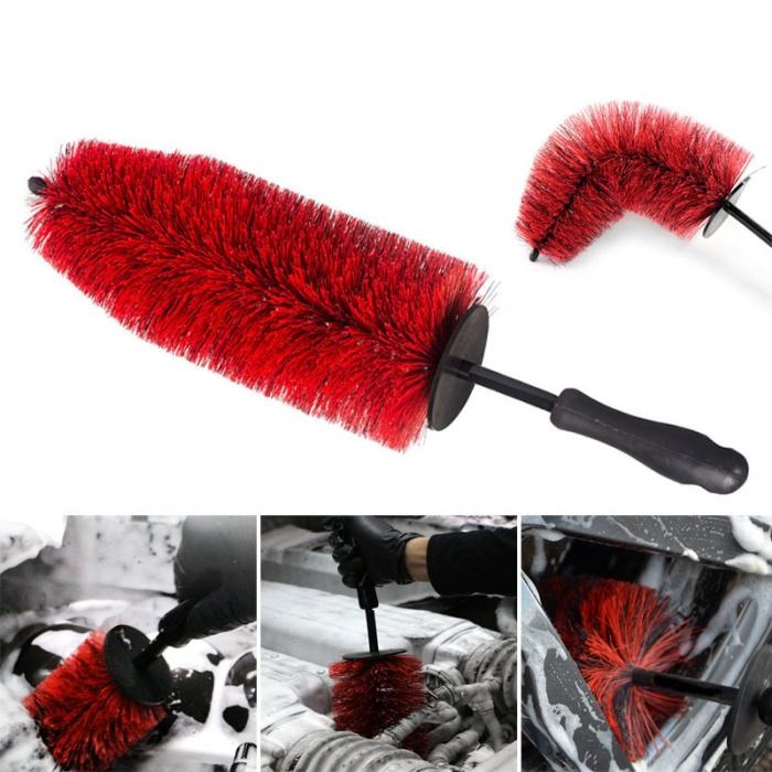 Chổi cọ vành mâm lazang, chổi cọ vệ sinh động cơ khoang máy ô tô FOCAR Brush size LỚN 44x10cm