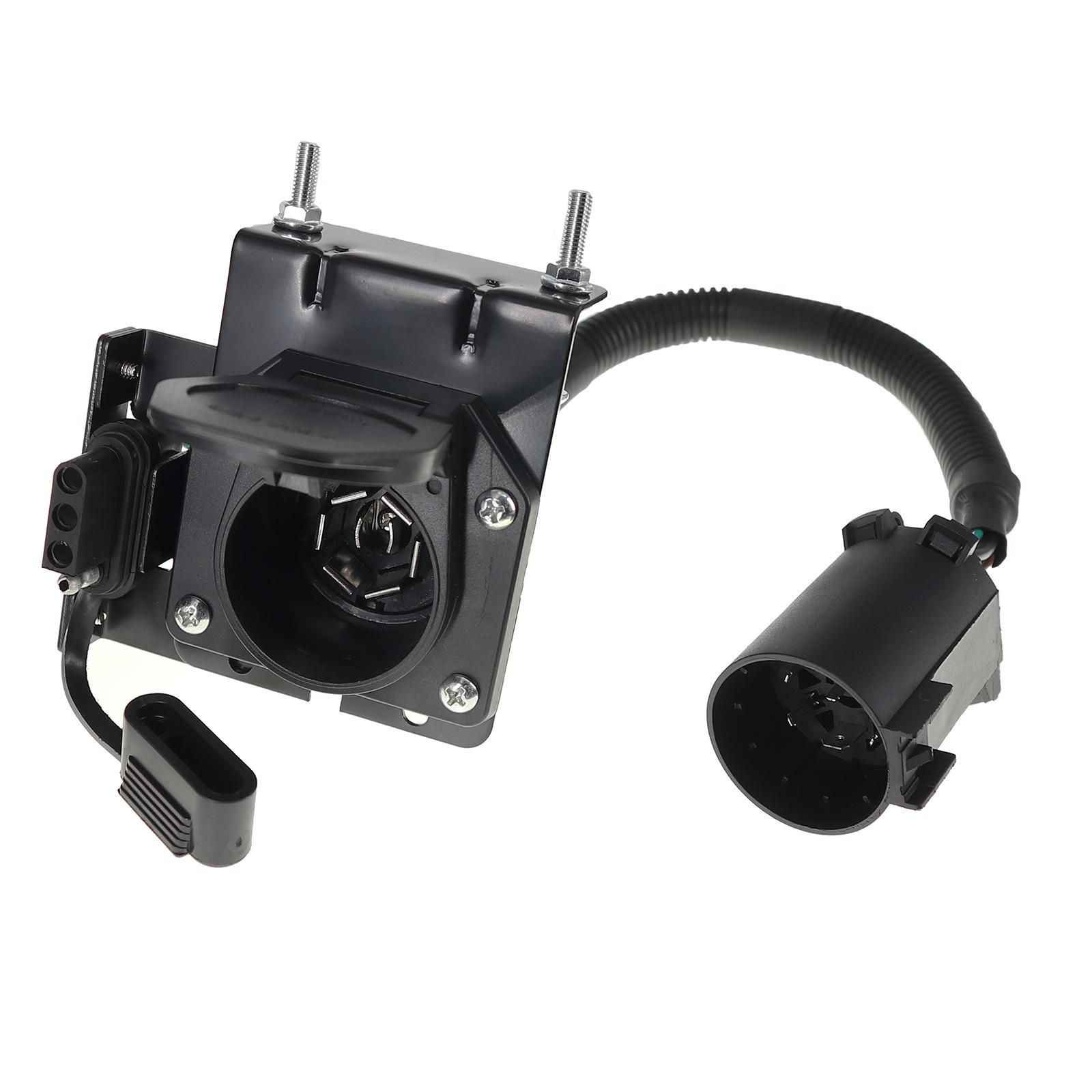 Trailer Wiring Adapter 4 Pin Sockets and 7 Pin Plug Weatherproof Hardware