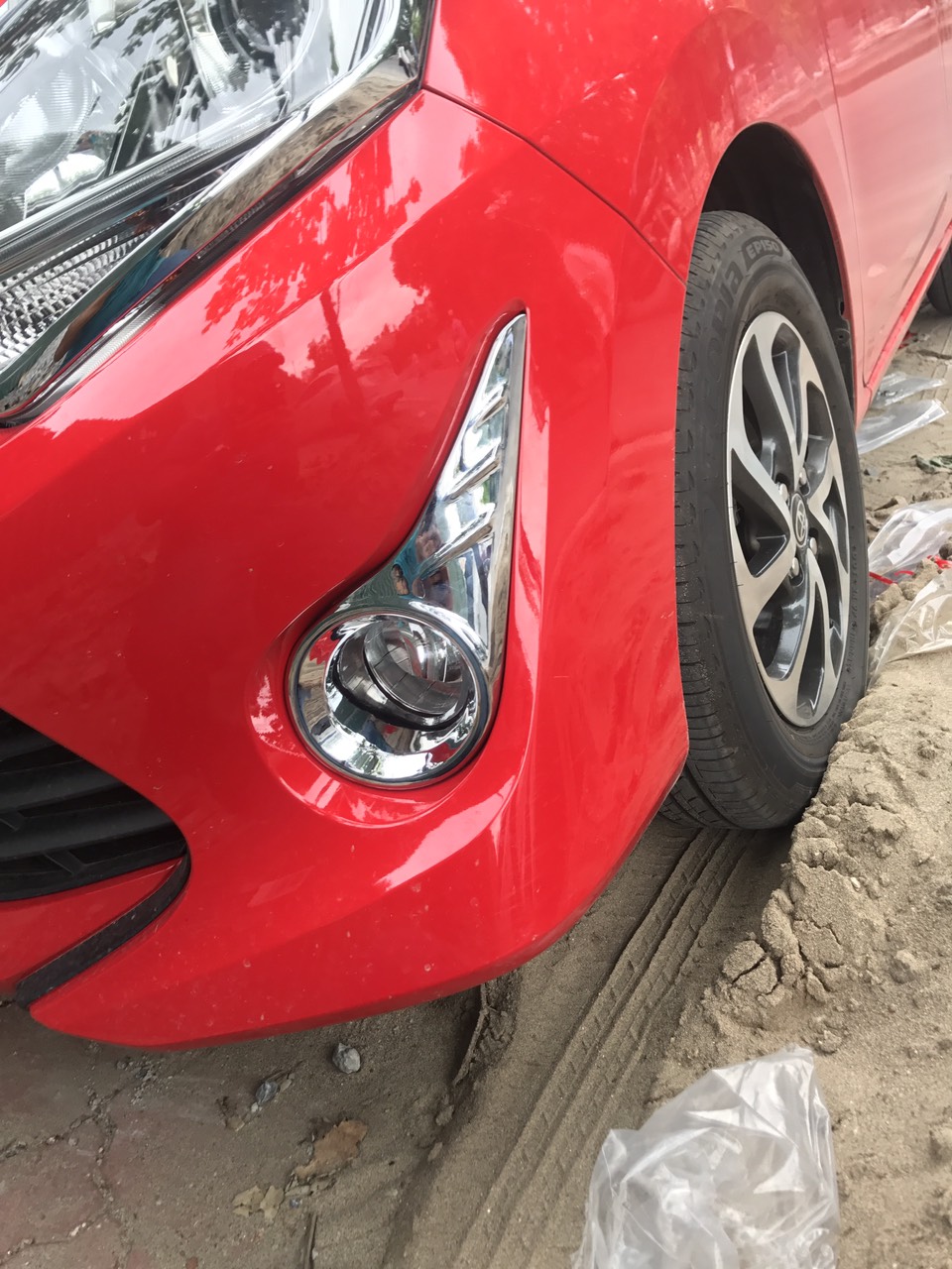 ỐP ĐÈN GẦM MẠ CROM DÀNH CHO XE TOYOTA Wigo