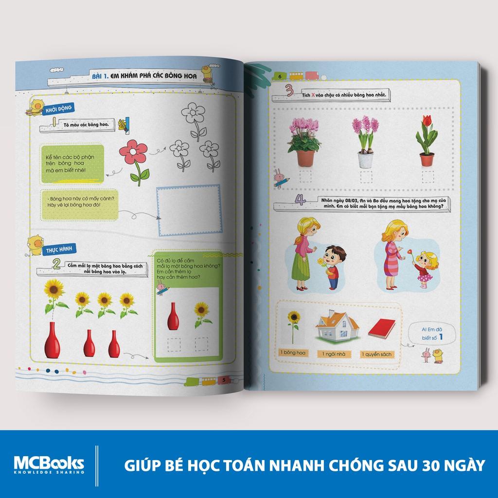 Sách - POMath - Toán tư duy cho trẻ em Lớp 1 Tập 1 - MCBooks