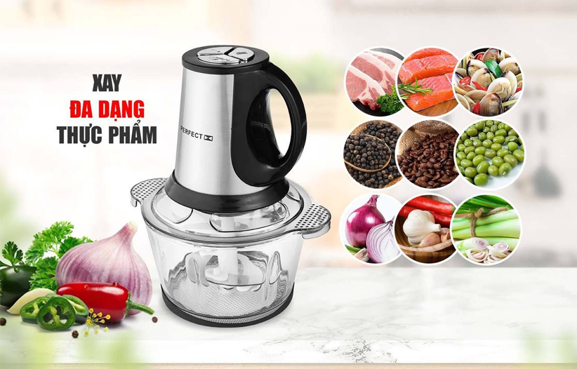 (Mẫu mới) Máy xay thực phẩm đa năng Perfect PF-X06 xay thịt, rau củ quả, hành tỏi, ớt, gia vị - Hàng chính hãng