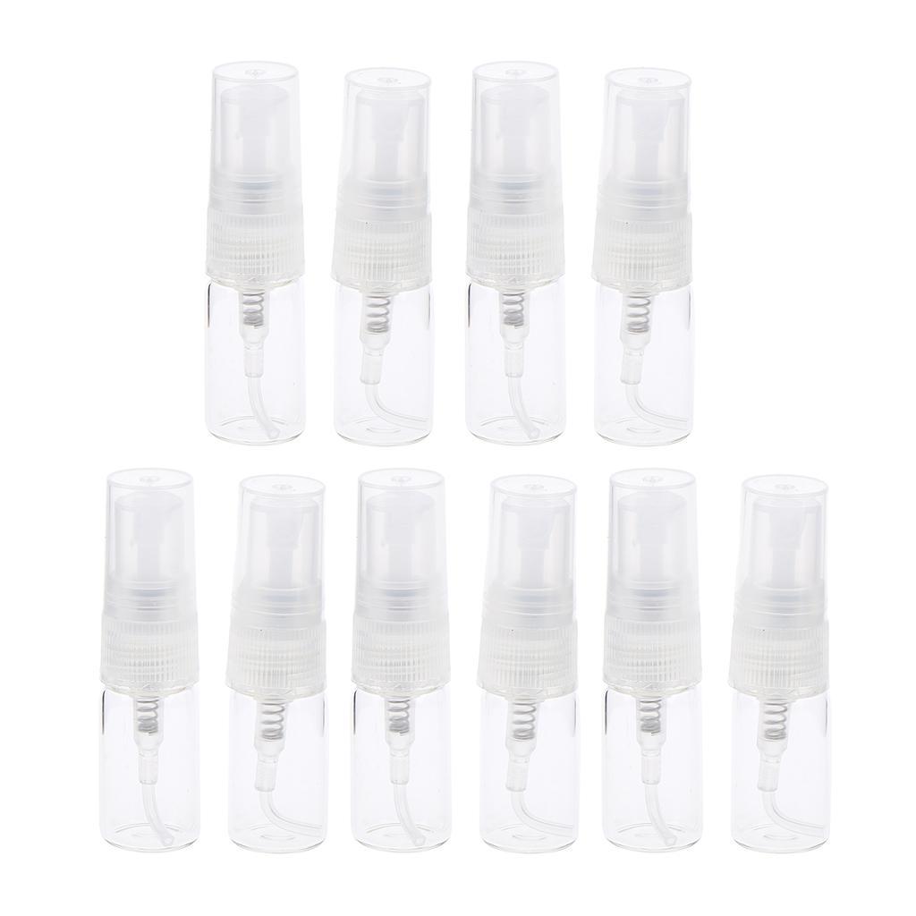 20pcs Clear Atomiser Glass Bottle Spray Refillable Fragrance Perfume Empty Scent