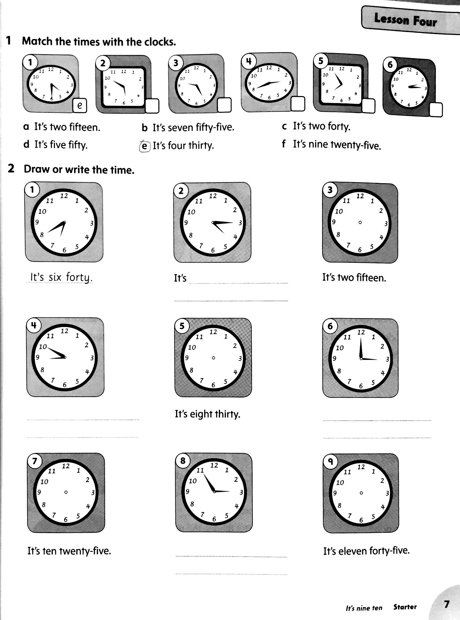 AM F &amp; F 4: WORKBOOK