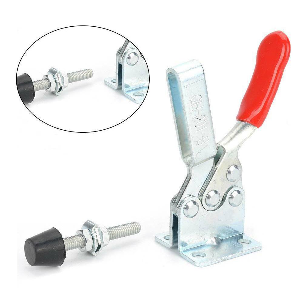 4Pcs GH-201B Toggle Clamps Quick Release Hand Tool Holding Capacity 90Kg/198Lbs