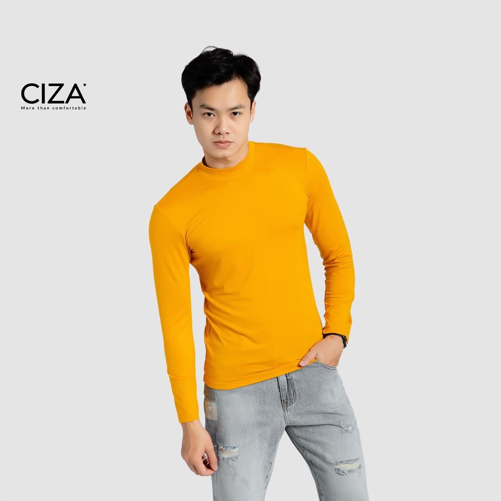 Áo giữ nhiệt body nam CIZA cao cấp thể thao vải heattech cổ tròn giữ ấm công nghệ Nhật Bản size S M L XL ATNS18