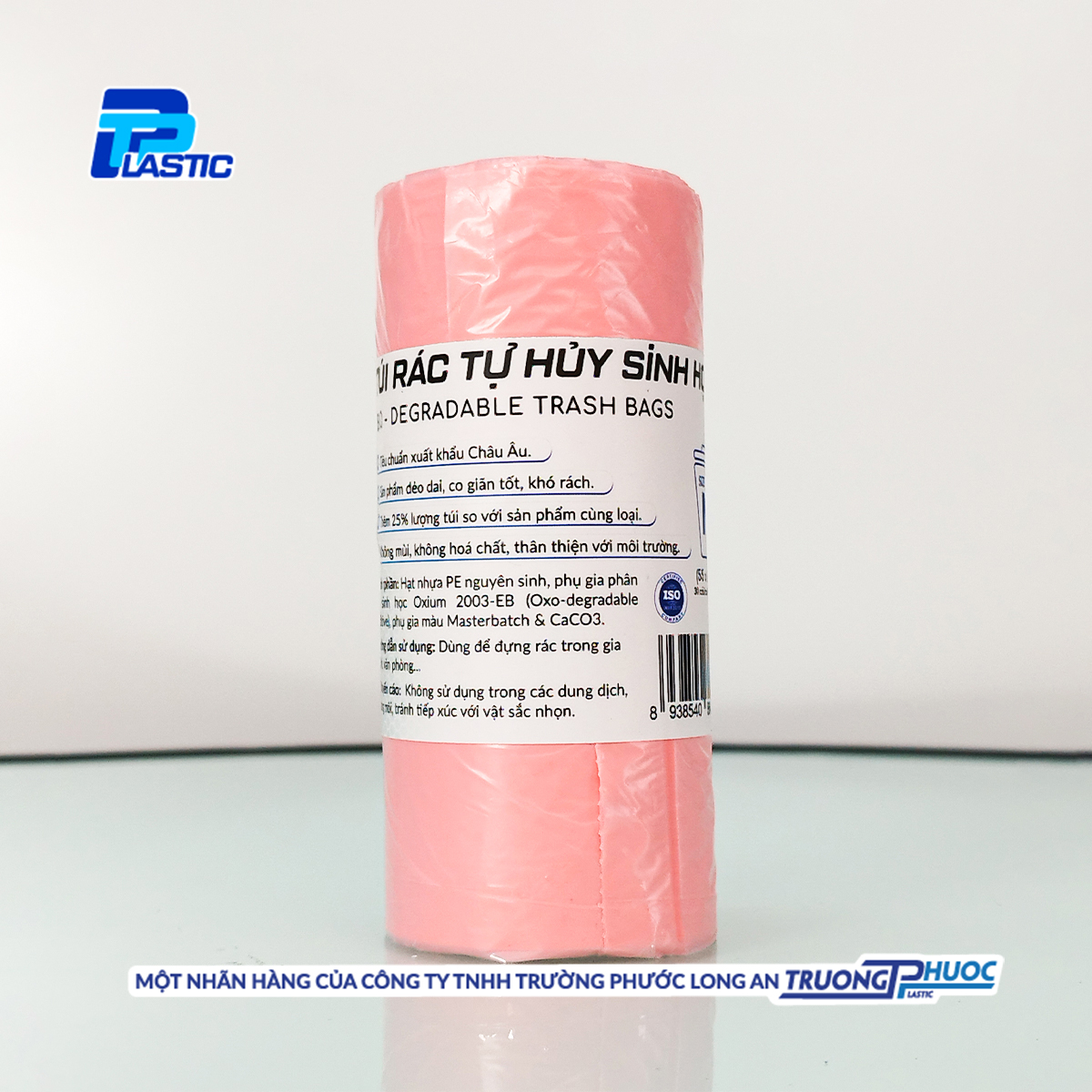 Túi Rác Tự Huỷ Sinh Học TPP, Đáy Sao Có Quai, Nhựa HDPE, 30 Cái/Cuộn x 4, Size M