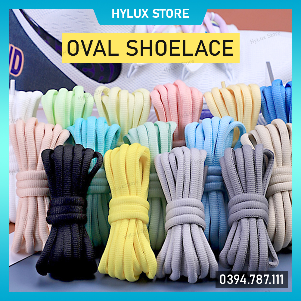 Dây giày Oval 6mm cho giày chạy bộ, giày bóng rổ - Dây giày thể thao