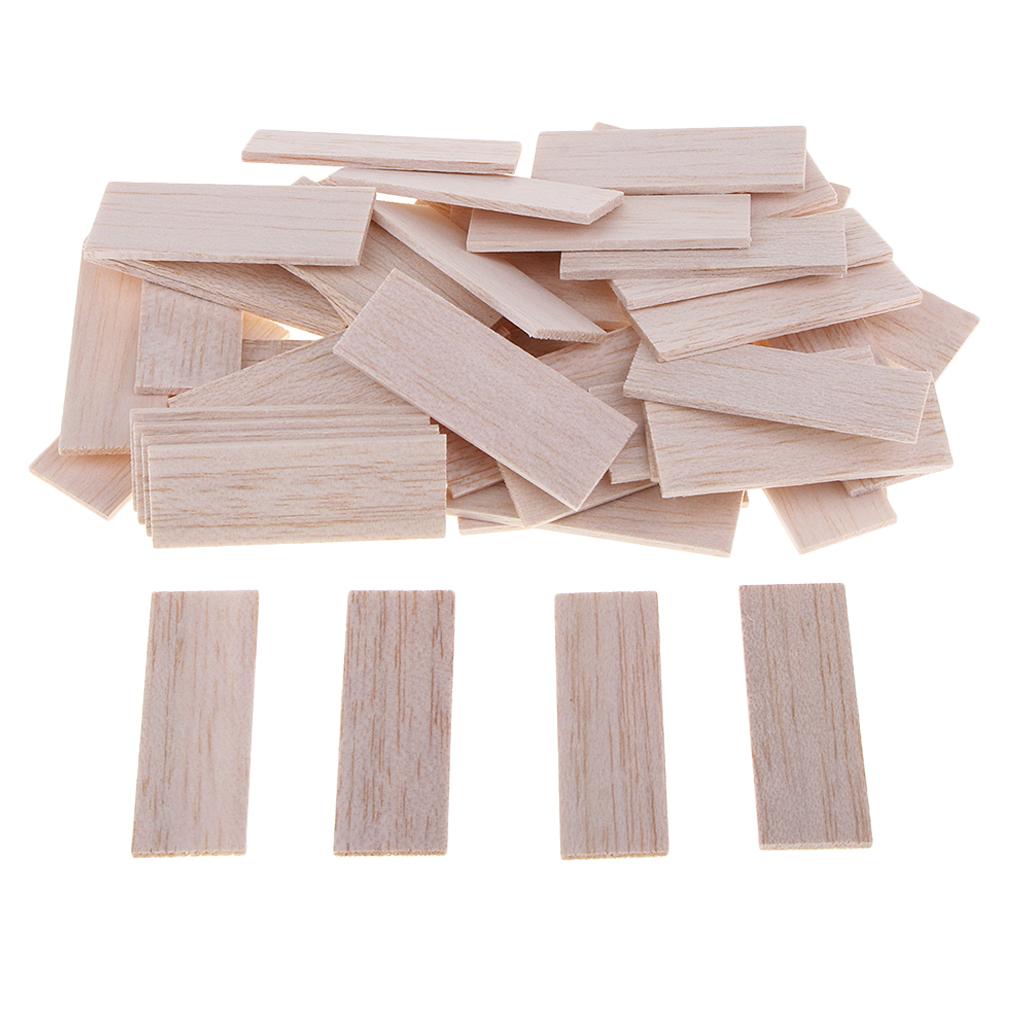 Natural Round Balsa Wood Woodcraft Flat Sticks Dowel