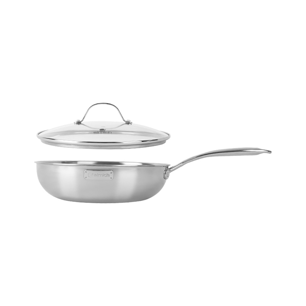 Chảo Inox 304 Cao Cấp 3 Lớp Đáy Liền Elmich Tri-Max EL-3796 Size 26cm - Hàng chính hãng