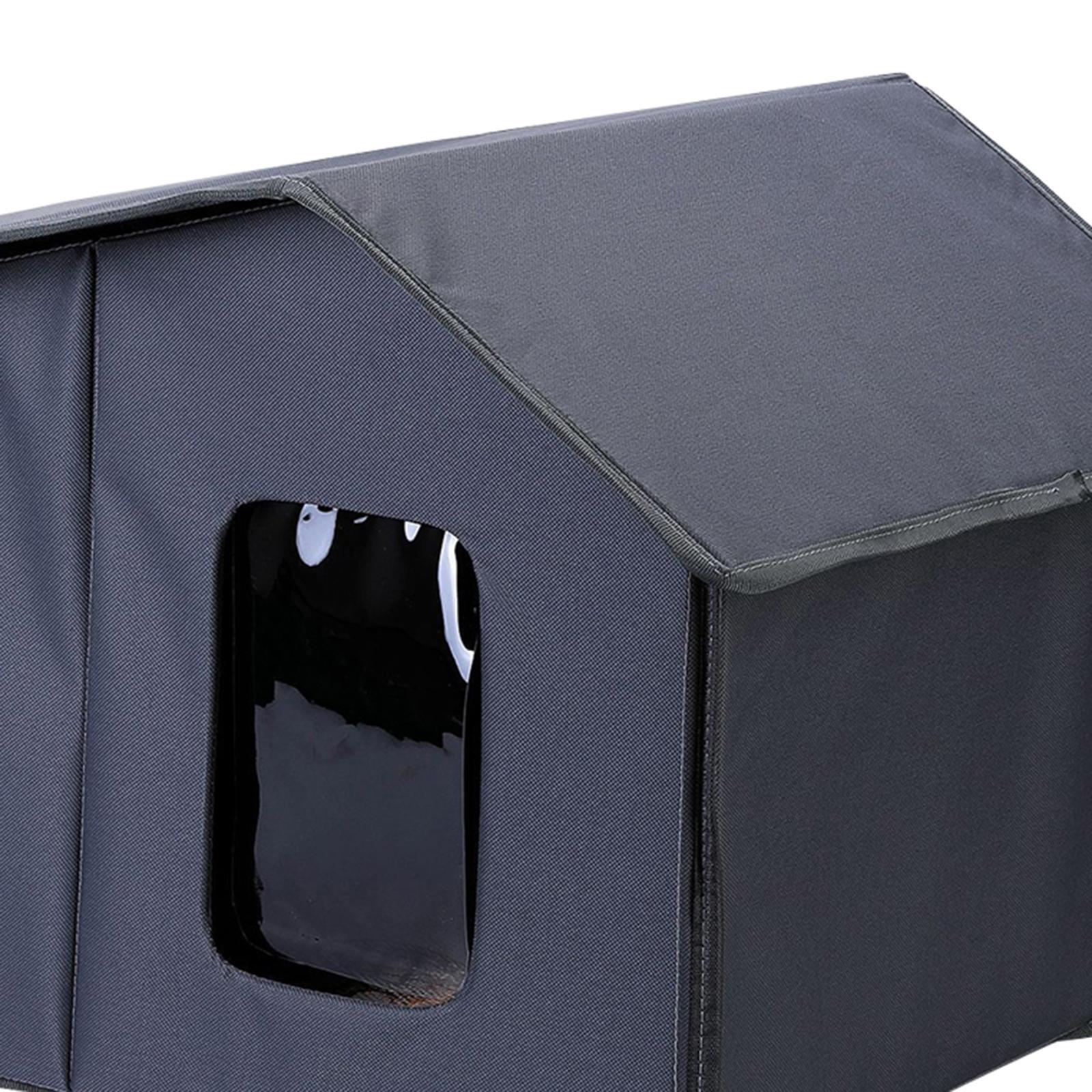 Cat House for Outdoor Detachable Breathable Nest Cozy Non Slip Dog House
