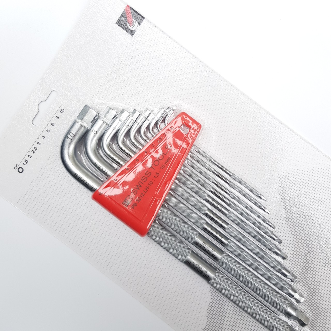 Bộ Lục Giác PB Swiss Tools Knurled Đầu Bi 9 Chi Tiết
