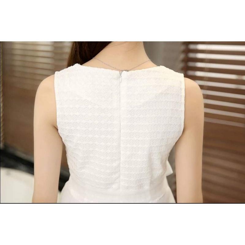 ĐẦM DÁNG XOÈ ĐÍNH NGỌC THẮT DÂY NƠ ĐÁNG YÊU