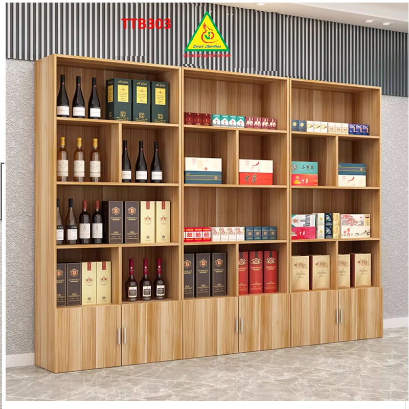 Tủ trưng bày sản phẩm, tủ tài liệu , tủ hồ sơ gỗ MDF TTB401 - NỘI THẤT LẮP RÁP VIENDONGADV