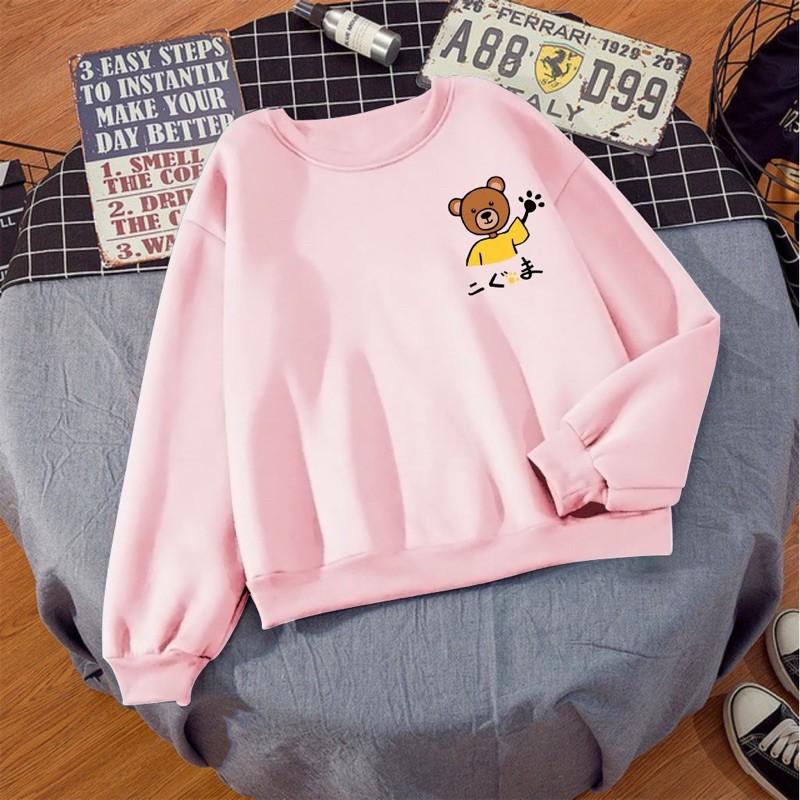 ÁO SWEATER IN GẤU DỄ THƯƠNG