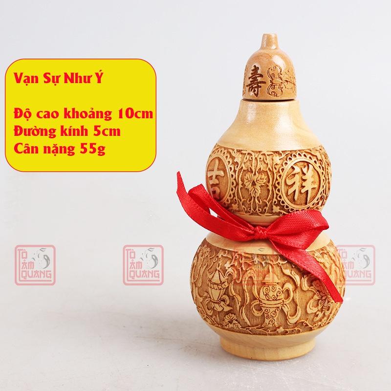 Hồ lô phong thủy bát quái gỗ đào đẹp hóa giải sát khí – tăng tuổi thọ - bình an – hạnh phúc – mẫu mã tinh tế đa dạng