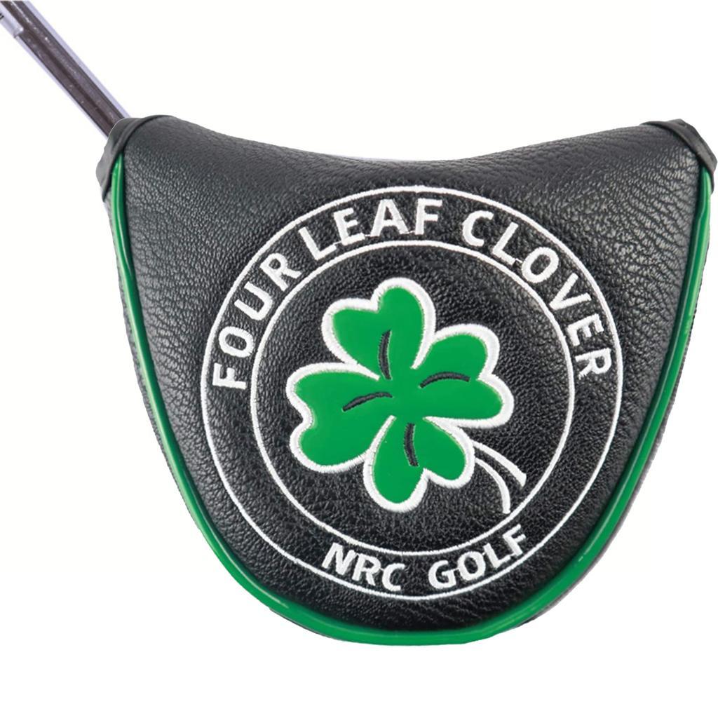 2Pieces PU Leather Universal Golf Mallet Head Cover Putter Sleeve