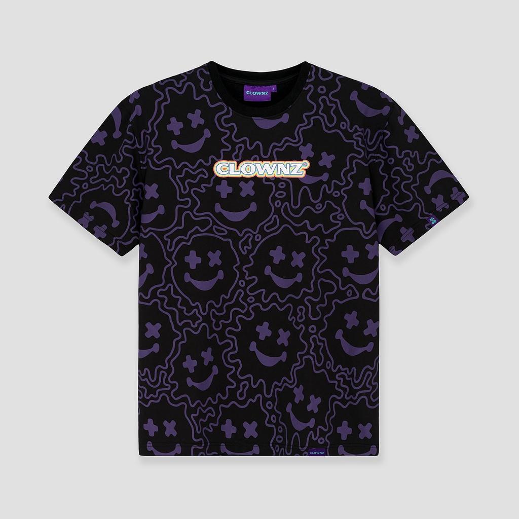 Áo phông nam nữ, T-shirt thun unisex tay lỡ, tee cổ tròn Smile Melting Face form rộng nhiều màu in tràn