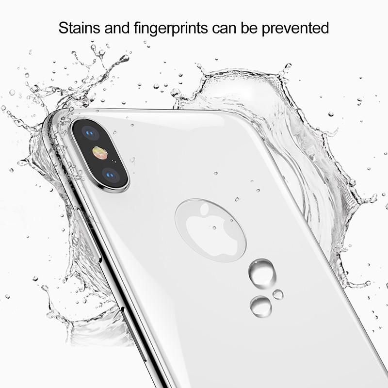 Kính cường lực iphone X mặt sau kín màn 4D hàng chính hãng Baseus
