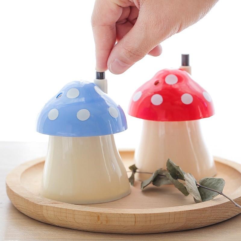 Lọ Đựng Tăm Hình Nấm Có Nút Đẩy Tăm Tiện Lợi - Hũ Lọ Tăm Xỉa Răng Hình Cây Nấm Cực Xinh Xắn