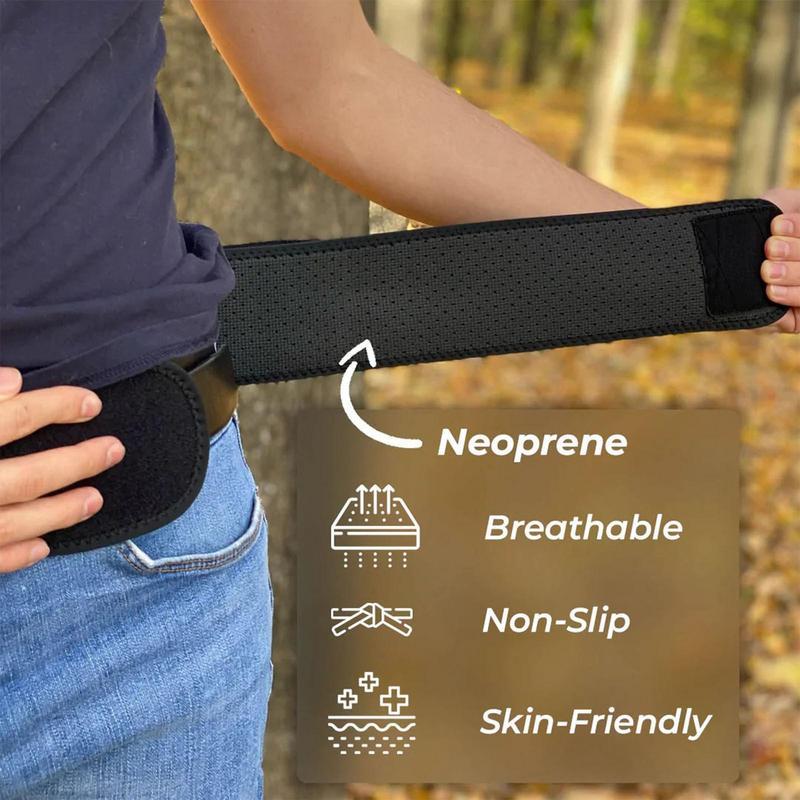 Đai hỗ trợ vùng chậu Đai hỗ trợ xương cụt Đai khớp Sacroiliac Hỗ trợ lưng dưới cho tư thế căn chỉnh và phụ nữ mang thai Color: Black 109cm