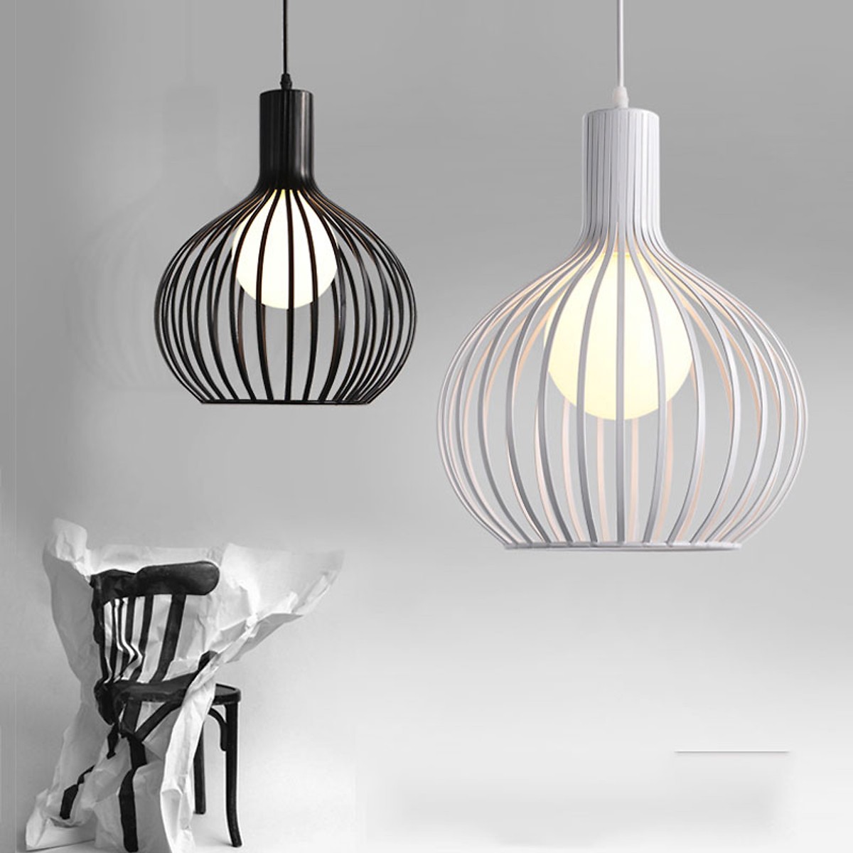 Đèn Thả Trần Trang Trí Lồng Nơm FLY - Tặng Kèm Bóng LED - Đèn Trang Trí OPTICAL LAMP