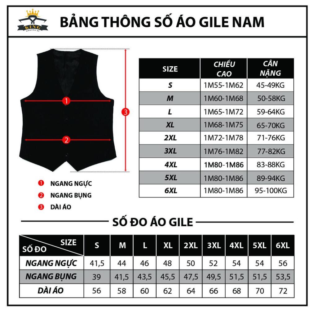 Áo gile KING ghile nam lưng phi bóng form rộng phối vest vải kaki cao cấp Z010