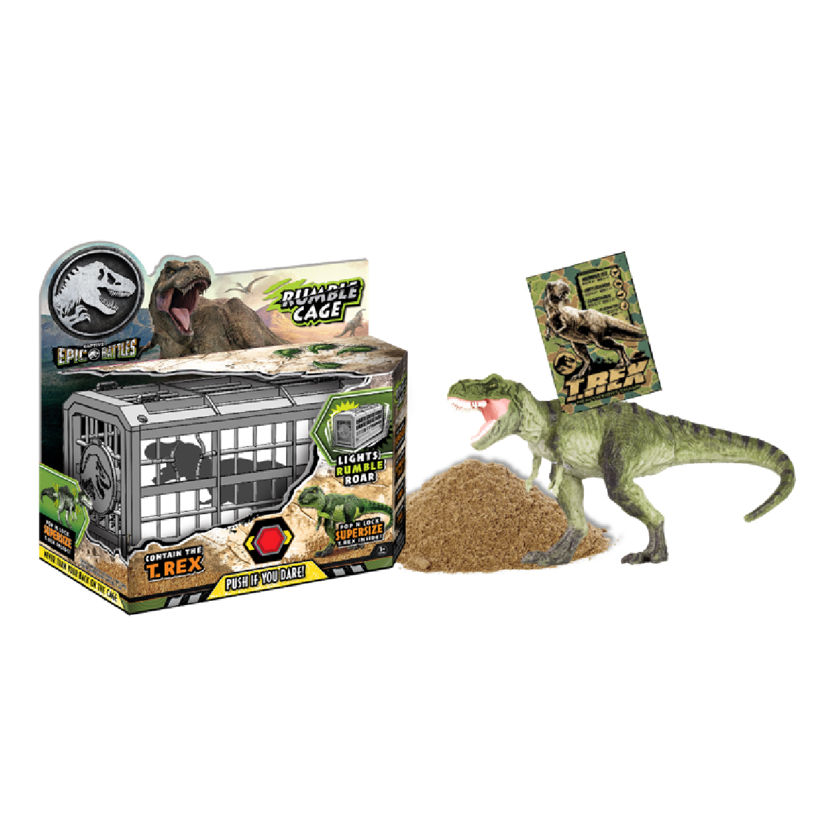 Đồ Chơi Lồng Khủng Long T-Rex Jurassic Có Hiệu Ứng Rung Và Âm Thanh TOY MONSTER T01160