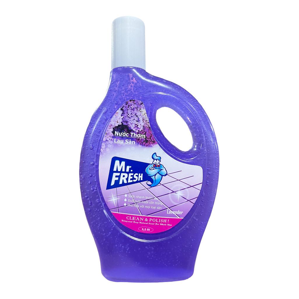 [THƠM-SẠCH-DIỆT KHUẨN] Nước thơm lau sàn Mr.fresh 1,1L Hương Lavender