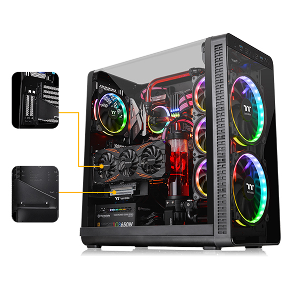 Vỏ Case Máy Tính Thermaltake View 37 Riing Edition CA-1J7-00M1WN-00 E-ATX - Hàng Chính Hãng