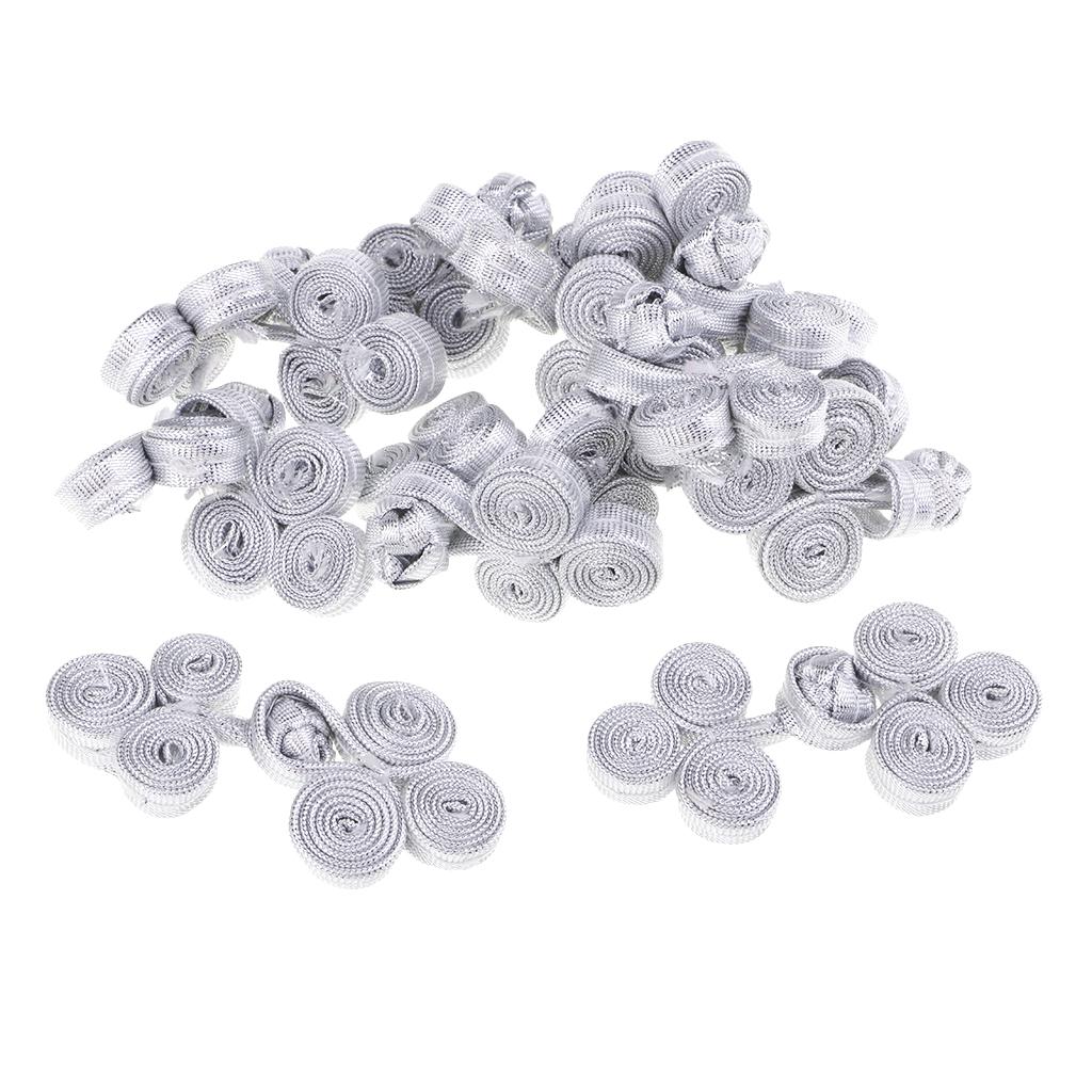 10 Cặp Nút Thắt Trung Quốc Ba Bánh Cho Bộ đồ Sườn Xám