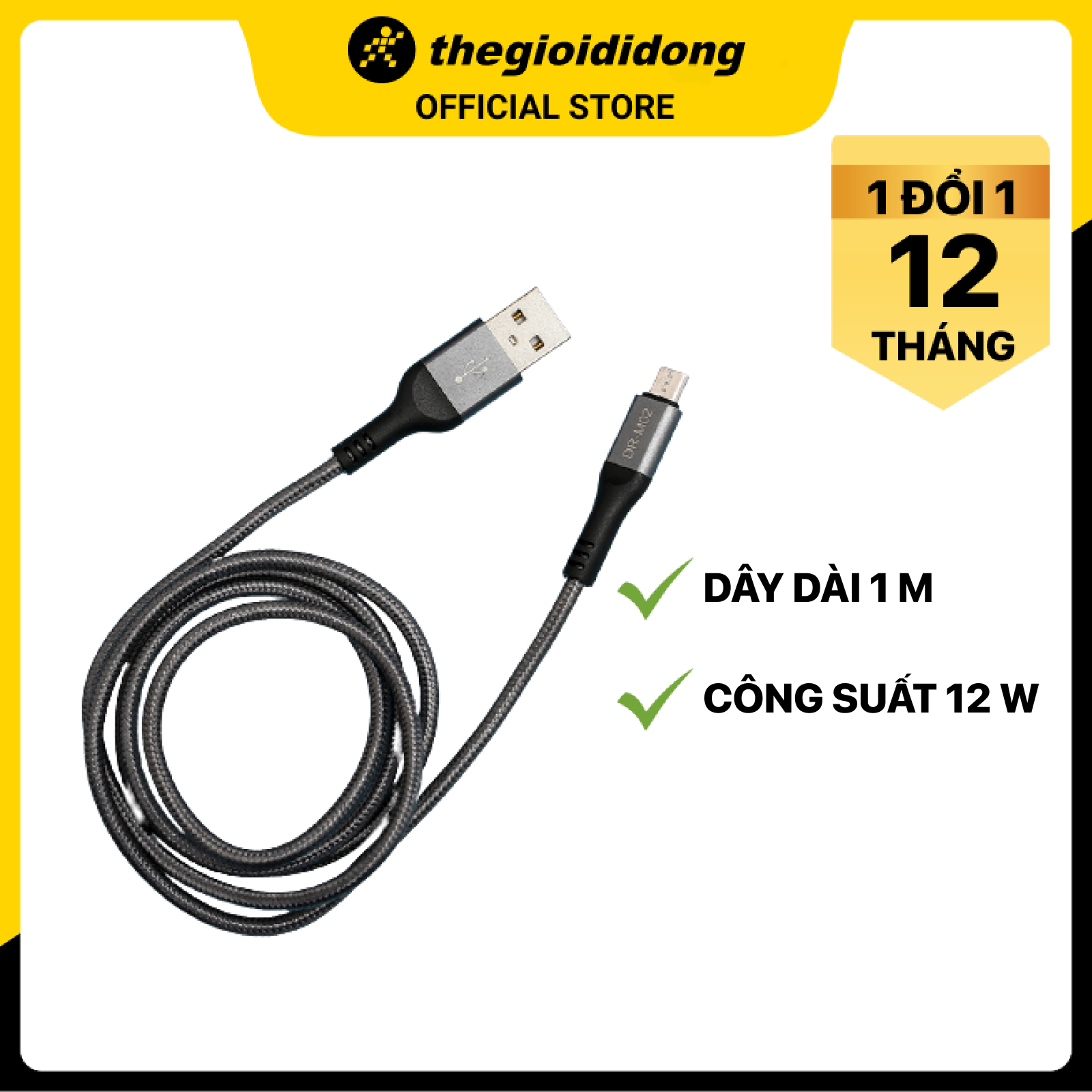 Cáp Micro 1m Xmobile DR-M02 - Hàng chính hãng