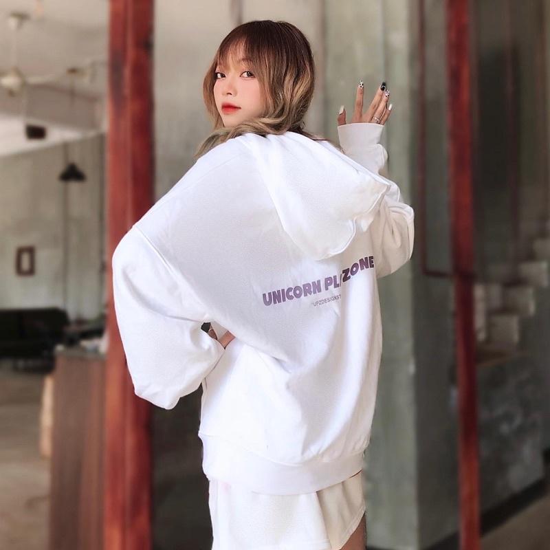 UPZ Áo Khoác Hoodie Dây Kéo Cơ Bản SS1
